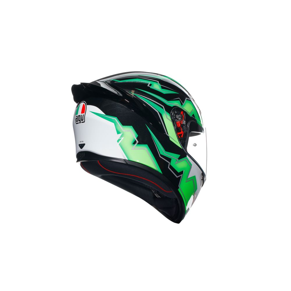 Moto Helmet Full Face K S E Kripton Black Green Agv Moto