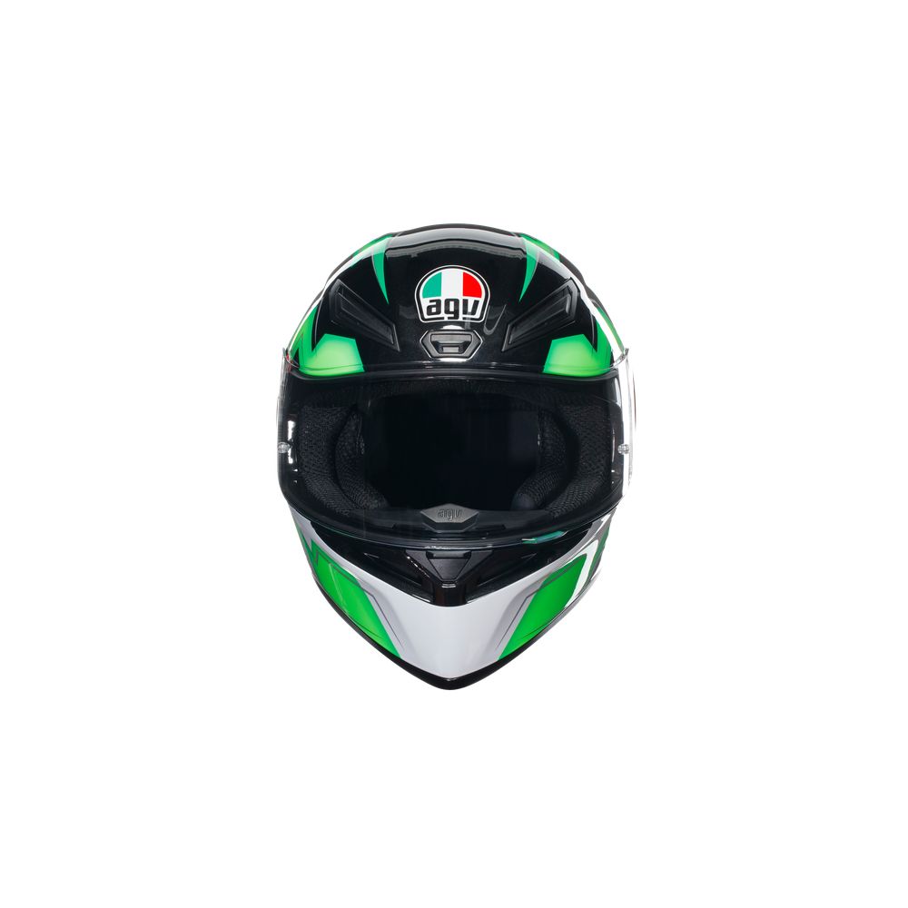 Moto Helmet Full Face K S E Kripton Black Green Agv Moto