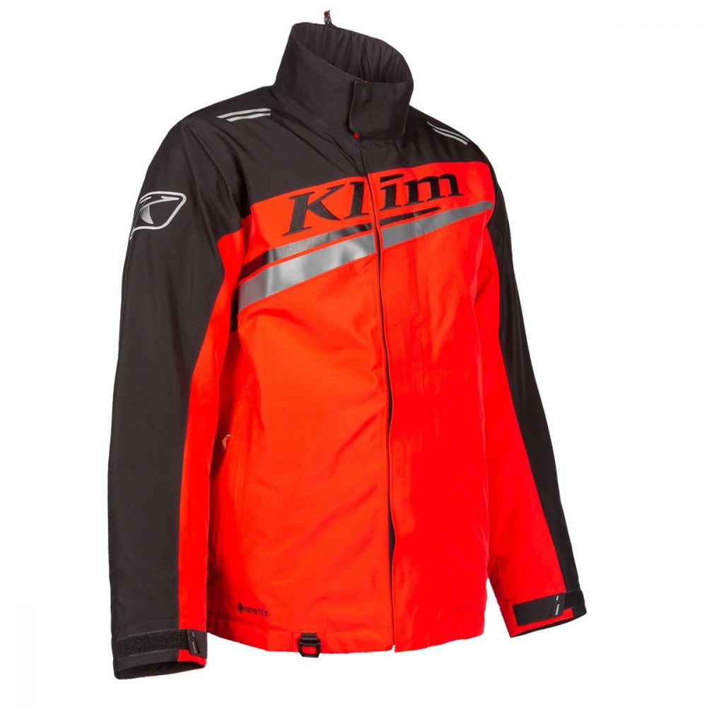 Snowmobil Insulated Jacket Kaos Black High Risk Red Klim Moto