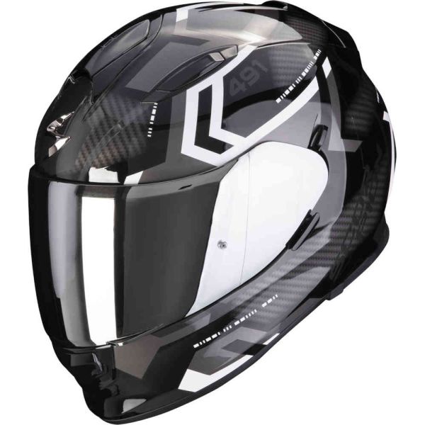 Casti Moto Integrale Scorpion Exo Casca Moto Full-Face/Integrala Exo 491 Spin Black/White