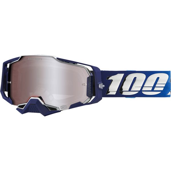 Ochelari MX-Enduro 100 la suta Ochelari Moto Enduro Armega Blue Silver Mirrored Lens
