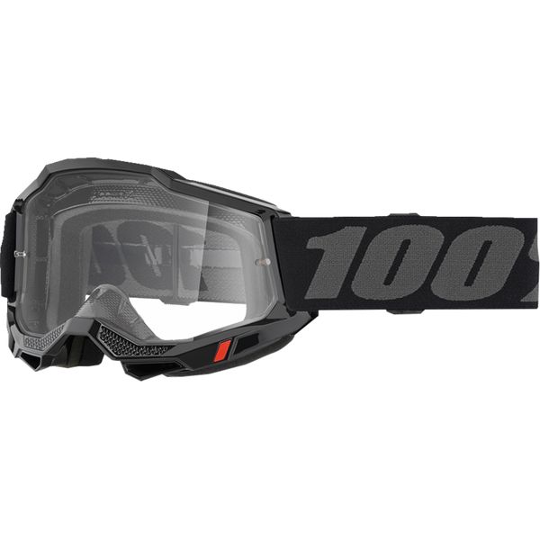 Ochelari MX-Enduro 100 la suta Ochelari Moto MX/Enduro Accuri 2 Black Clear Lens 50018-00006