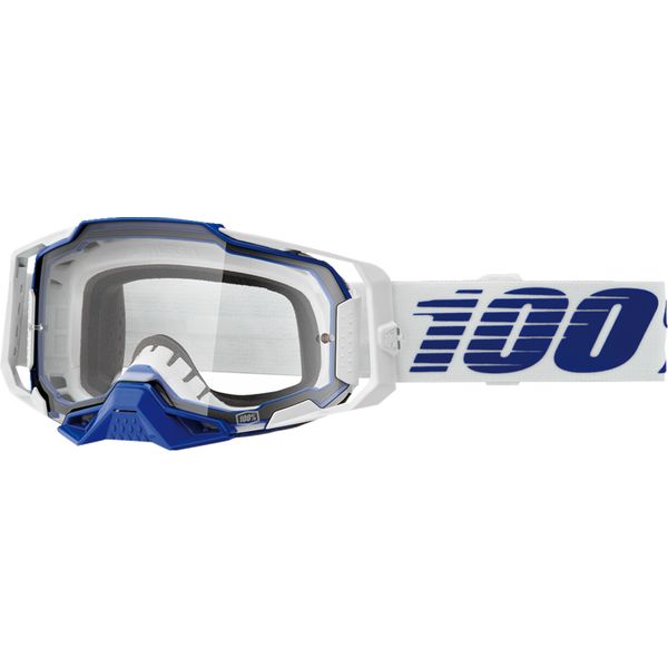 Ochelari MX-Enduro 100 la suta Ochelari Moto MX/Enduro Armega Blue Clear Lens 50004-00031