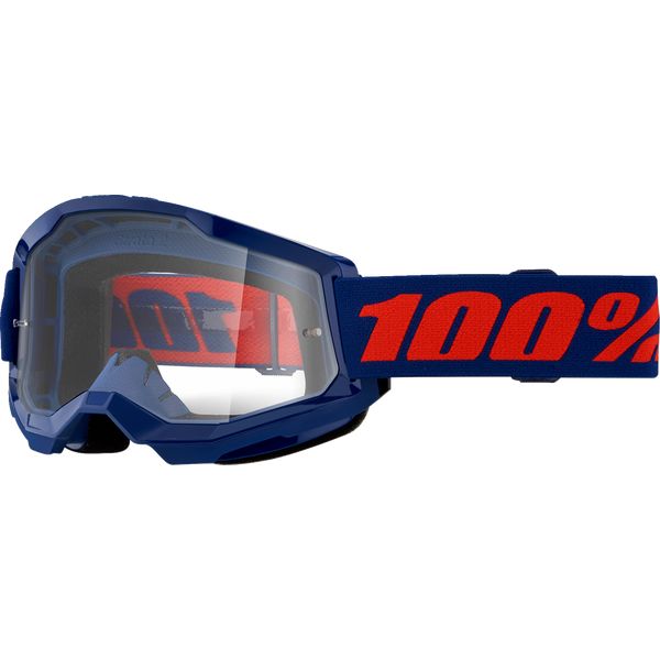 Ochelari MX-Enduro 100 la suta Ochelari Moto MX/Enduro Strata 2 Navy/Blue Clear Lens 5002700021