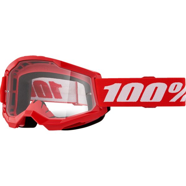  100 la suta Ochelari Moto MX/Enduro Strata 2 Red Clear Lens 50027-00018