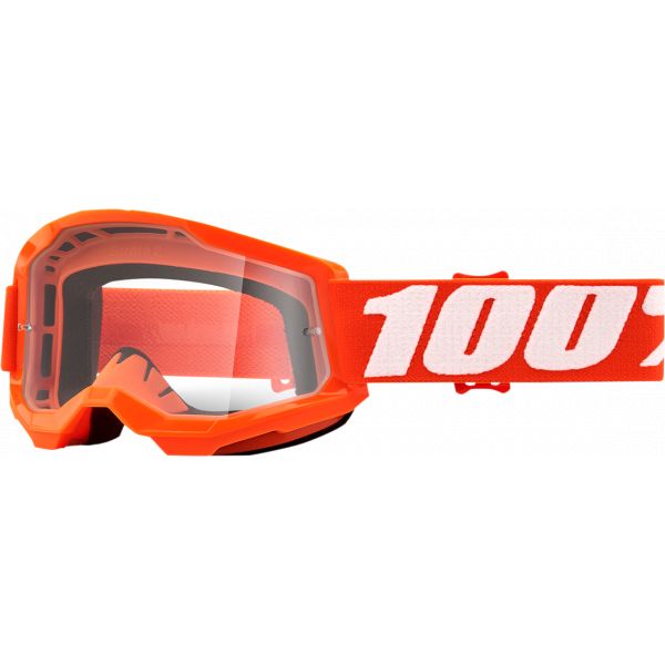 Ochelari MX-Enduro Copii 100 la suta Ochelari Enduro Copii Strata 2 Orange Clear Lens