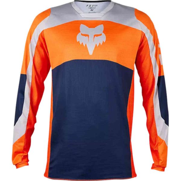 Jerseys MX-Enduro Fox Racing Moto MX/Enduro 180 Nitro Orange T-Shirt Flo 23
