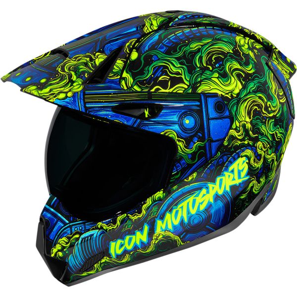 Casti Moto Adventure-Touring Icon Casca Moto Full-Face Variant Pro Willypete Blue