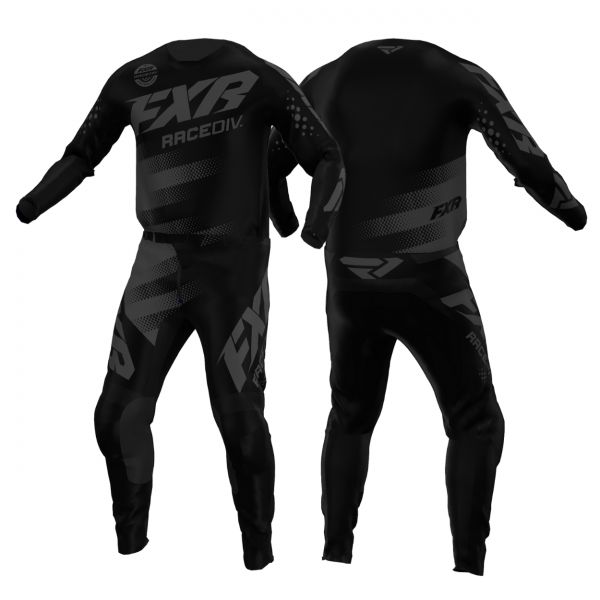 Combo MX Enduro FXR Combo Moto MX Tricou + Pantaloni Clutch Black Ops