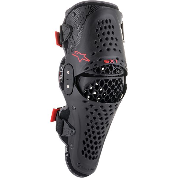 Knee protectors Alpinestars Moto MX SX-1 V2  Black/ Red Knee Gurads