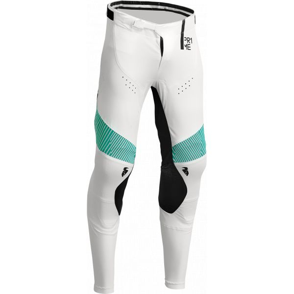 Pantaloni MX-Enduro Thor Pantaloni Moto Enduro Prime Tech White/Teal 23