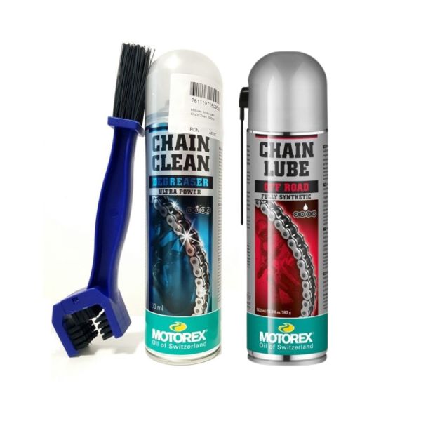 Spray de lant Moto24 Essentials Kit Curatare+Ungere Lant Motorex Offroad
