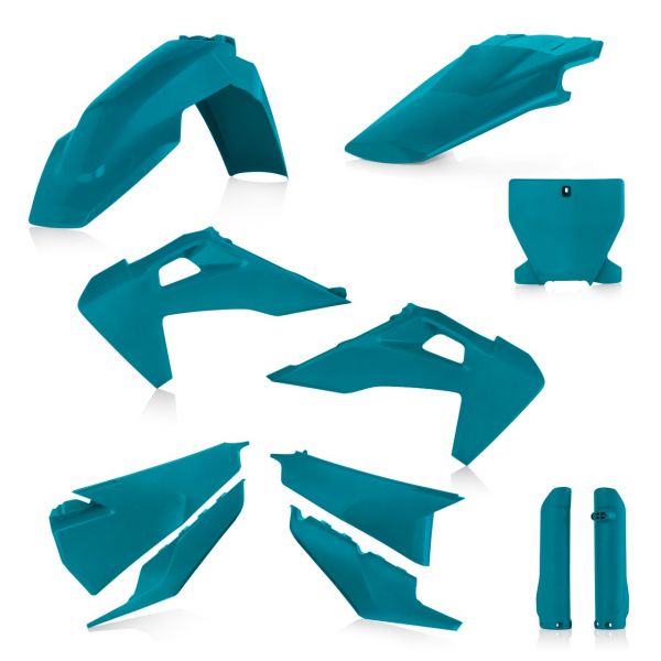 Plastice MX-Enduro Acerbis Kit Complet Plastice Husqvarna FC/FX/TC/TX Turquoise 2019-2023