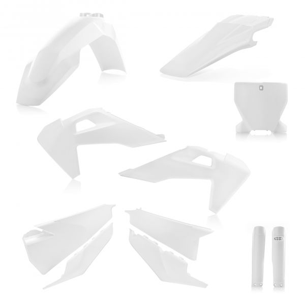 Plastice MX-Enduro Acerbis Kit Complet Plastice Husqvarna FC/FX/TC/TX White 2019-2023