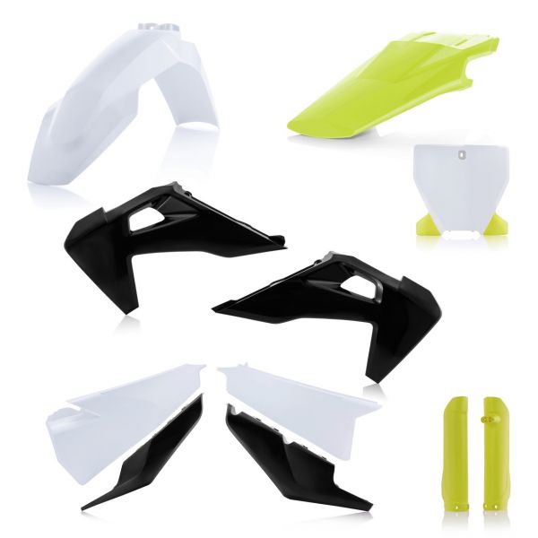 Plastice MX-Enduro Acerbis Kit Complet Plastice Husqvarna FC/FX/TC/TX White/Black/Yellow 2019-2023