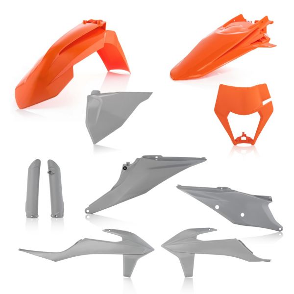 Plastice MX-Enduro Acerbis Kit Complet Plastice KTM EXC/EXC-F Orange/Grey 20-23