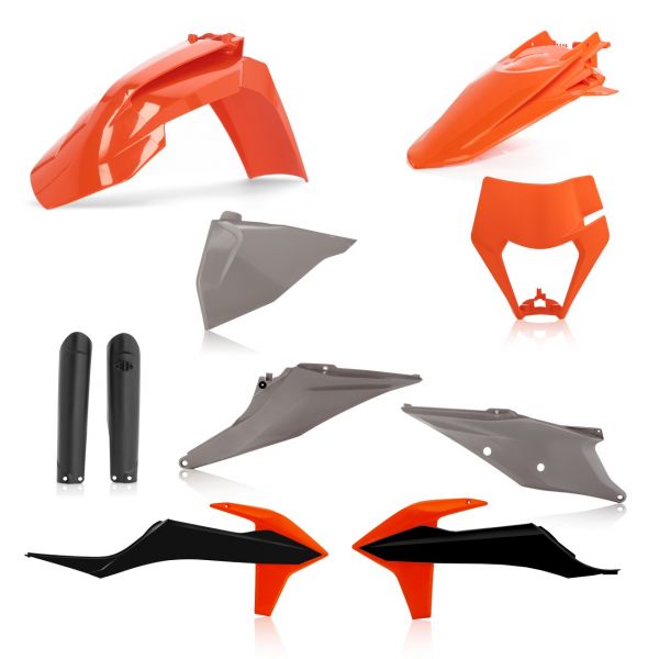 Plastice MX-Enduro Acerbis Kit Complet Plastice KTM EXC/EXC-F Replica 21 Orange/Grey/Black 20-23