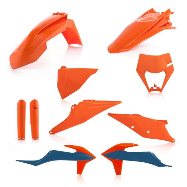 Plastice MX-Enduro Acerbis Kit Complet Plastice KTM EXC/EXC-F Replica 22 Orange/Blue 20-23