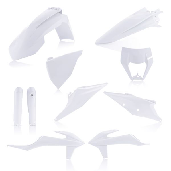 Plastice MX-Enduro Acerbis Kit Complet Plastice KTM EXC/EXC-F White 20-23