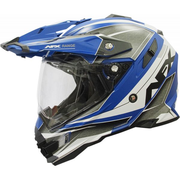 Casti ATV AFX  Casca Moto Dual Sport FX-41 Range Matte Blue 2021