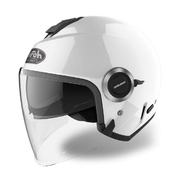 Casti Moto Jet (Open Face) Airoh Casca Moto Jet Helios White Gloss
