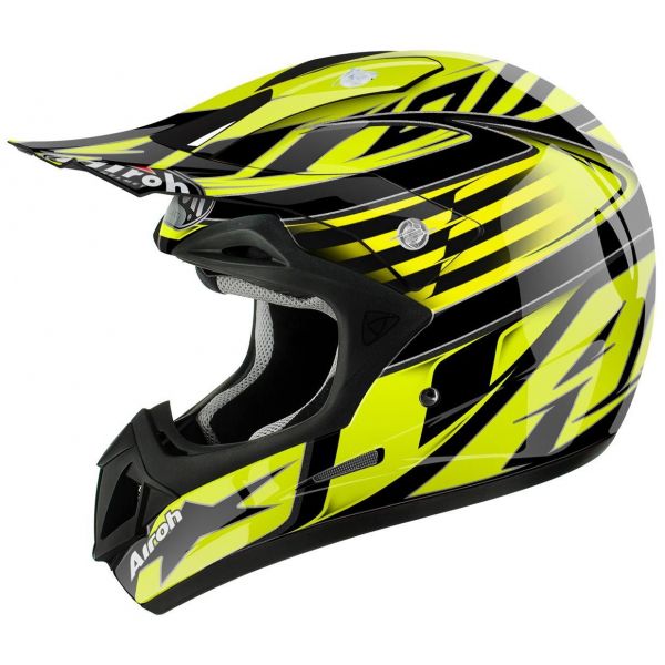 Casti Cross-Enduro Airoh Casca Jumper Assault Yellow Gloss