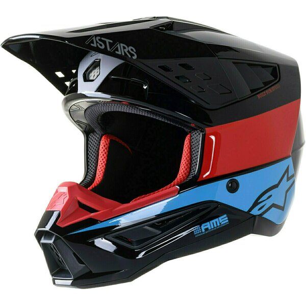 Casti Cross-Enduro Alpinestars Casca Moto MX/Enduro Supertech S-M5 Bond Black/Red/Blue 24 