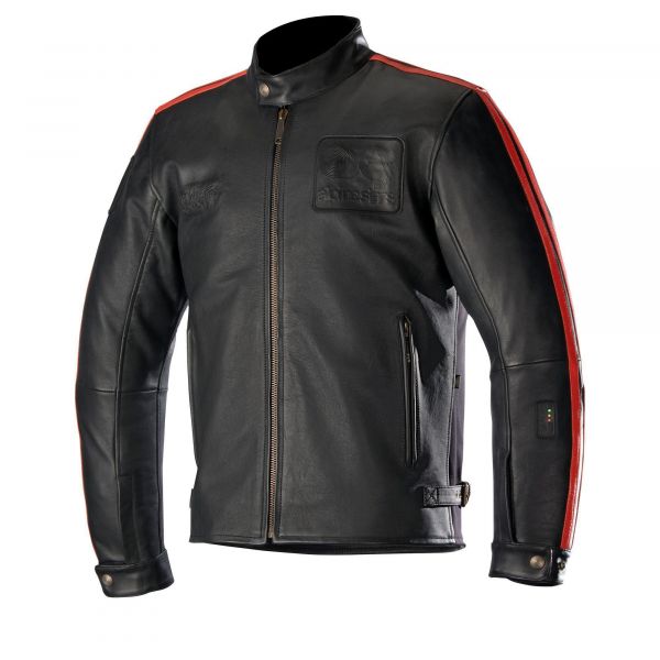 Geci Moto Textil Alpinestars Geaca Moto Piele Oscar Honda Edition Black/Red/Beige