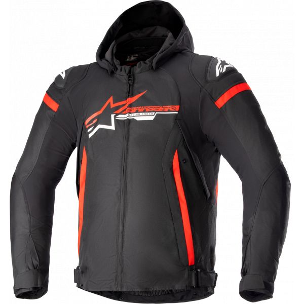 Geci Moto Textil Alpinestars Geaca Moto Textila Zaca Waterproof Black/Red/White