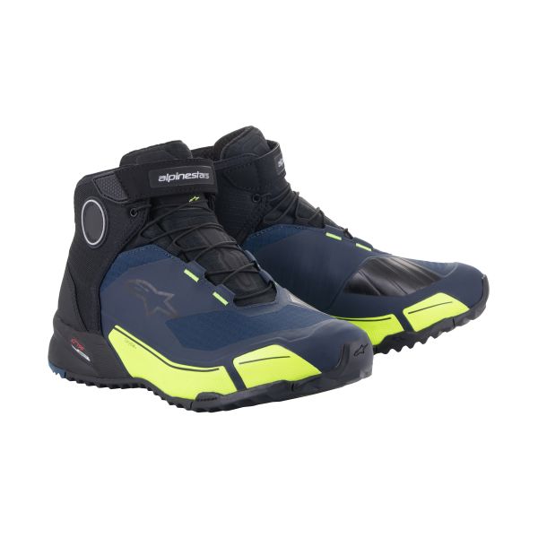 Short boots Alpinestars Moto Boots CR-X Drystar Black/Blue/Yellow 24