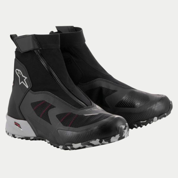 Short boots Alpinestars Moto Boots CR-8 Gore Tex Black/Gray/Red 24