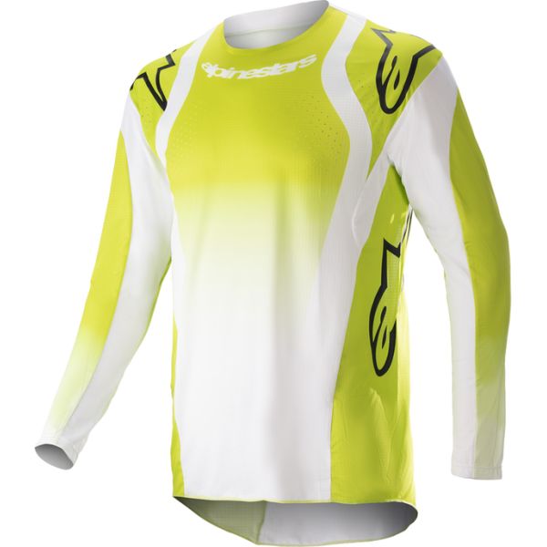 Tricouri MX-Enduro Copii Alpinestars Tricou Enduro Copii Rac-Push Yellow/White