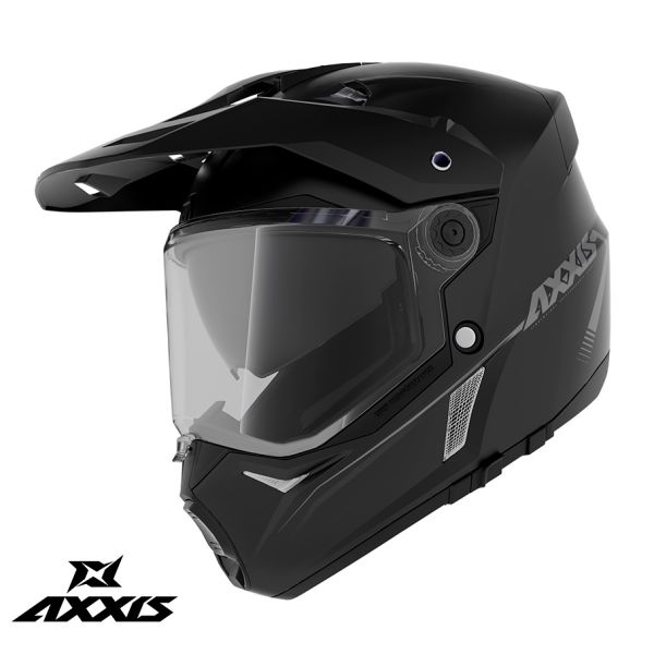 Touring helmets Axxis Adventure/Touring Moto Helmet Wolf Ds A1 Matte Black 24