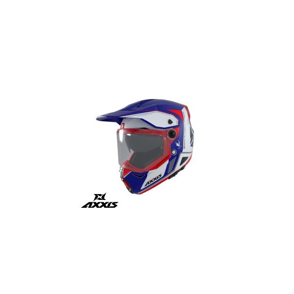 Touring helmets Axxis Adventure/Touring Moto Helmet Wolf Ds Roadrunner C7 Matte Blue 24