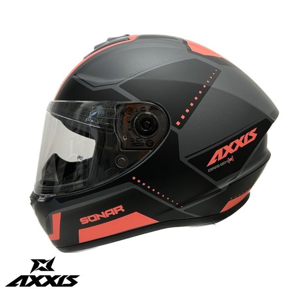 Casti Moto Integrale Axxis Casca Moto Full-Face/Integrala Draken S Sonar B5 Matt Red 24