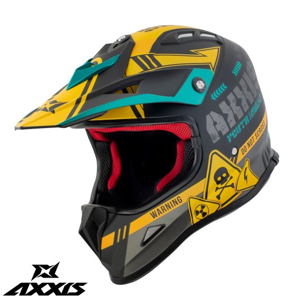 Casti MX-Enduro Copii Axxis Casca Moto MX/Enduro Copii Wolverine B3 Matt Yellow 24