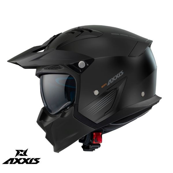 Casti Moto Jet (Open Face) Axxis Casca Moto Open-Face/Jet Hunter Sv A1 Solid Matt Black 24