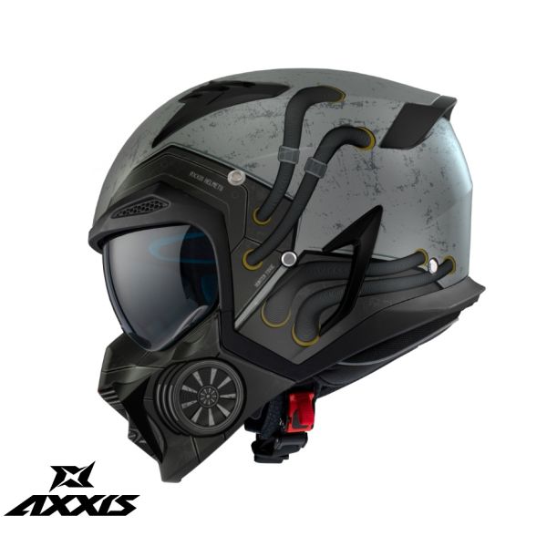 Casti Moto Jet (Open Face) Axxis Casca Moto Open-Face/Jet Hunter Sv Toxic C2 Matt Grey 24
