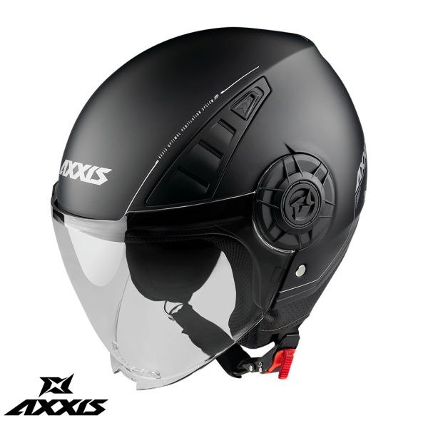 Casti Moto Jet (Open Face) Axxis Casca Moto Open-Face/Jet Metro A1 Glossy Black 24