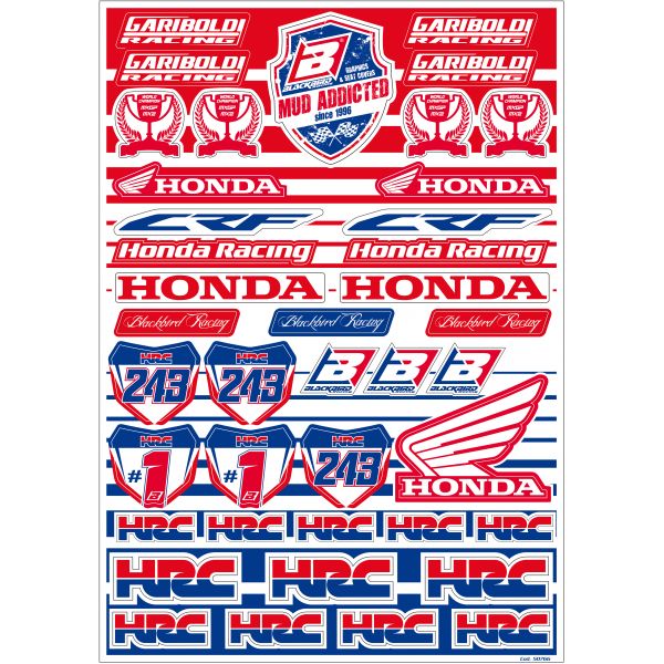 Grafice Moto Blackbird Coala Stickere Honda Gariboldi Logo 5076g1