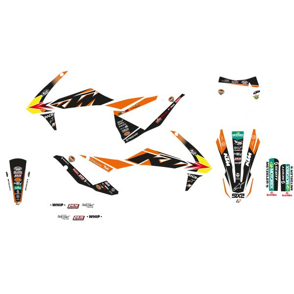 Grafice Moto Blackbird Kit Grafice Trophy Husa Sa Inclusa Ktm EXC/EXC-F/SX/SX-F