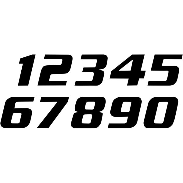 Grafice Moto Blackbird Numar Concurs Cifra 3 Adhesive 3 Pack Black 5049/20/3