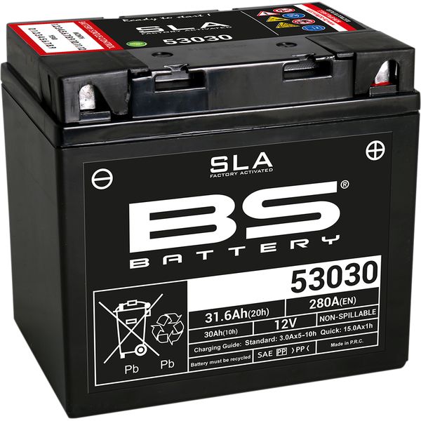 Acumulatori Fara Intretinere BS BATTERY Baterie Moto 53030 SLA 12 V 280A 300880