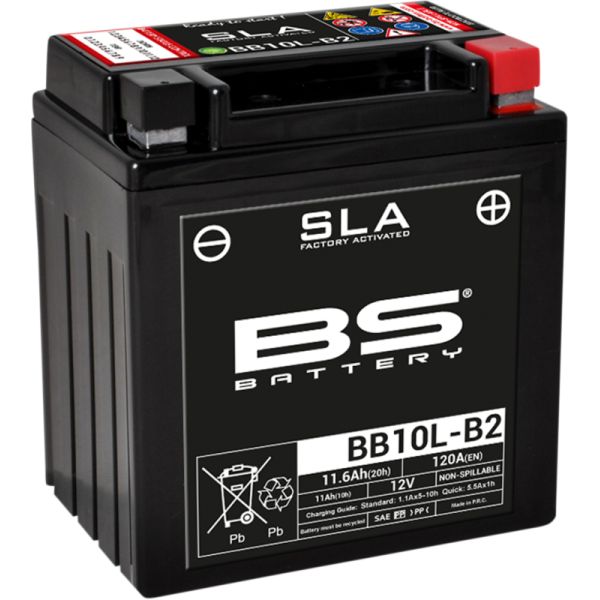 Acumulatori Fara Intretinere BS BATTERY Baterie Moto Bb10l-b2 SLA 12v 130A 300677