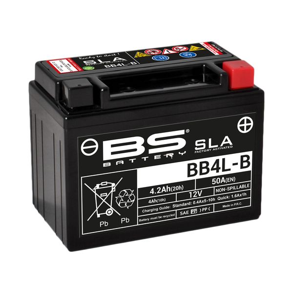 Acumulatori Fara Intretinere BS BATTERY Baterie Moto Bb4l-b SLA 12v 50A 300665