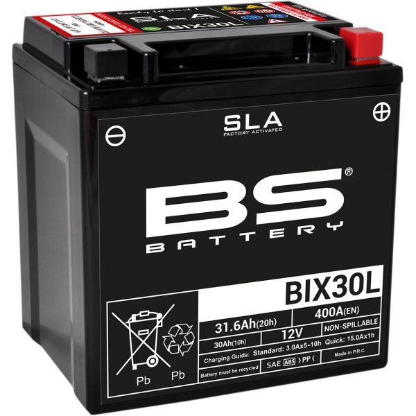 Acumulatori Fara Intretinere BS BATTERY Baterie Moto Bix30l SLA 12v 400A 300631