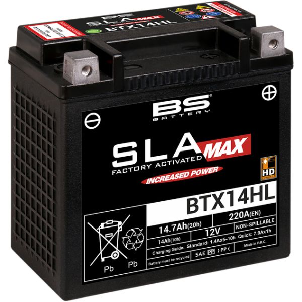 Acumulatori Fara Intretinere BS BATTERY Baterie Moto Btx14hl SLA Max 12v 220A 300882