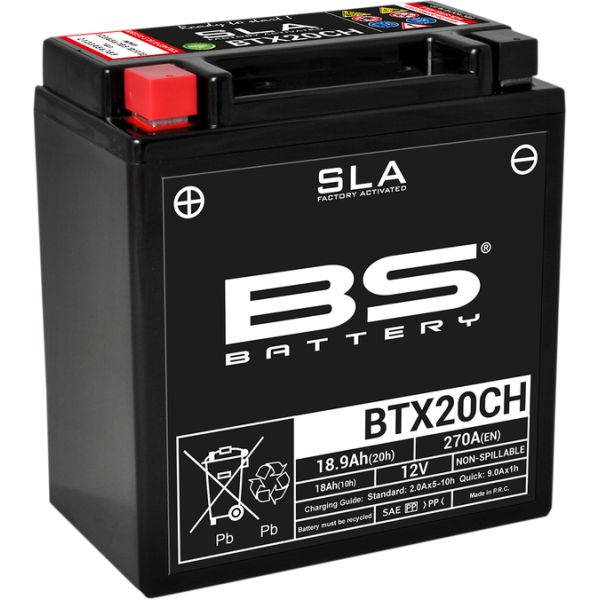 Acumulatori Fara Intretinere BS BATTERY Baterie Moto Btx20ch SLA 12v 270A 300766