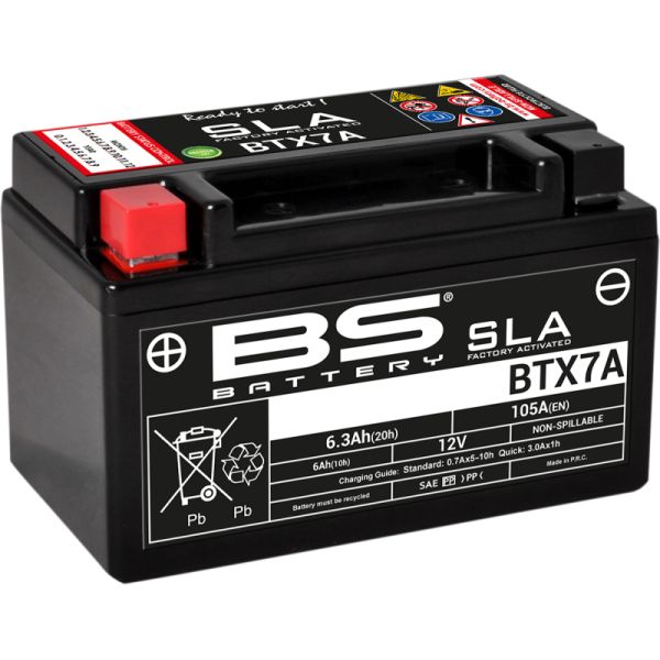 Acumulatori Fara Intretinere BS BATTERY Baterie Moto Btx7a SLA 12v 105A 300672