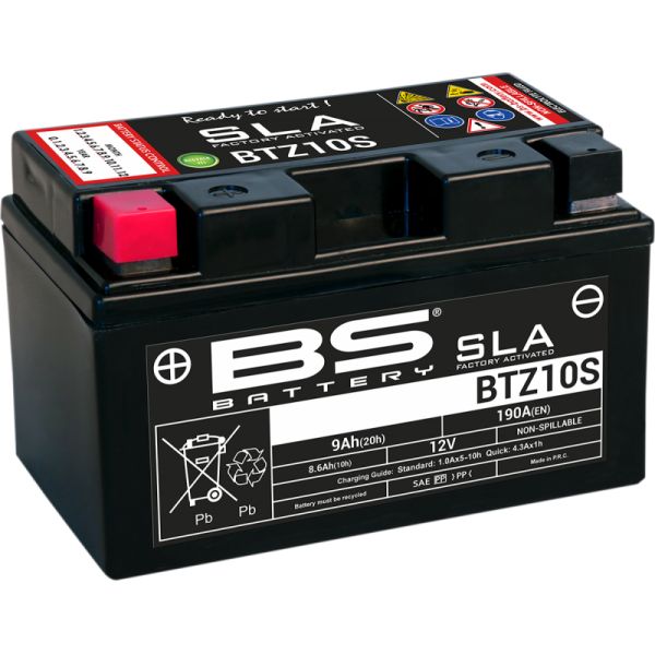 Acumulatori Fara Intretinere BS BATTERY Baterie Moto Btz10s SLA 12v 190A 300636-1